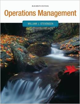 Test bank for Operations Management 11th edition by William J. Stevenson 11