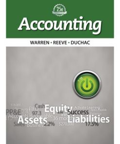 test bank for accounting 25th edition warren reeve duchac