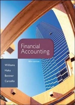 Financial Accounting 16th Edition Williams Test Bank