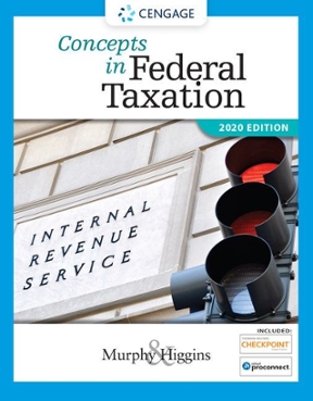 Test Bank for Concepts in Federal Taxation 2020 27th Edition by Kevin E. Murphy Mark Higgins