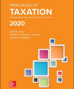 Test Bank for Principles of Taxation for Business and Investment Planning 2020 23rd Edition by Sally JonesShelley Rhoades Catanach Sandra Callaghan
