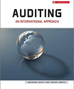 Test Bank for Auditing An International Approach 8th Edition by Smieliauskas