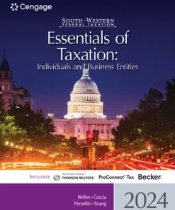 Test Bank for South WeTest Bank for South Western Federal Taxation 2024 Essentials of Taxation