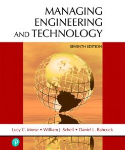 Managing Engineering and Technology 7th edition